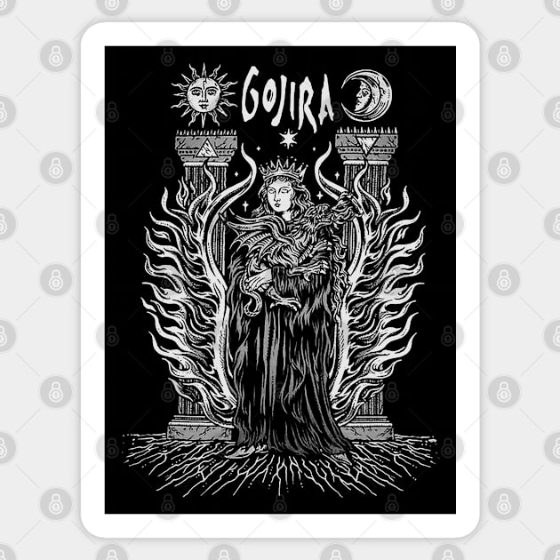 Gojira Sticker by CosmicAngerDesign